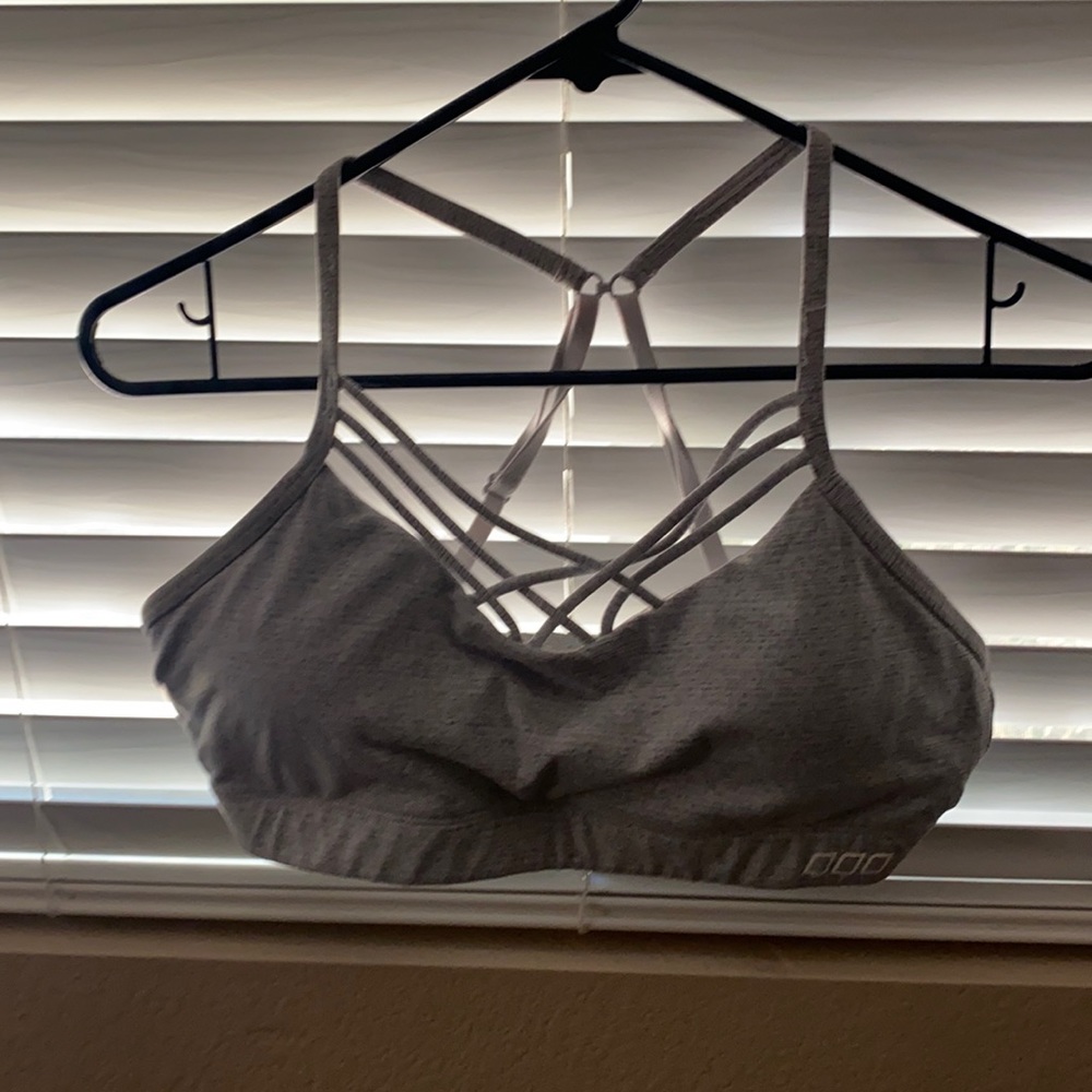 Lorna Jane gray sports bra size 8